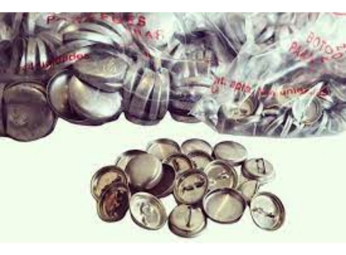 200 Casquillos Para Forrar Botones N°36 (22mm) + Troquel