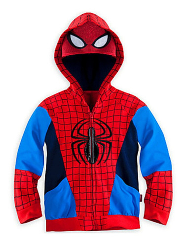 Superhéroe Spider Man Sudadera Con Cremallera Niño Traje 3d