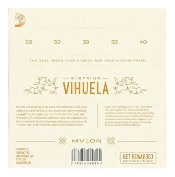 Encordadura D'addario Para Vihuela Mv10n