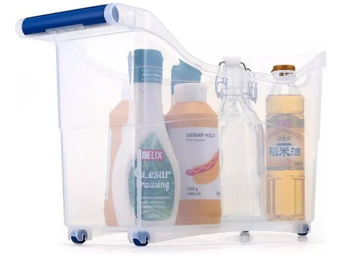 Carrito Caja Organizador Con Ruedas Baño Cocina 46x13,5x25cm