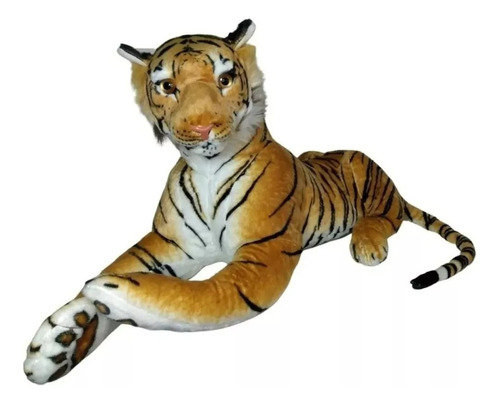 Tigre de peluche realista, safari, 50 cm, tumbado, precioso tigre