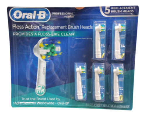 Oral B Floss Action - Cabezales De Repuesto Para Cepillo De