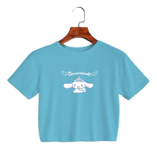 Crop Top Celeste Niña - Cinnamoroll - Sanrio Japon Kawaii