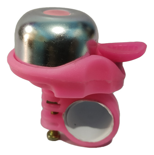 Buzina Campainha Sino Bicicleta Infantil Ciclismo Trim Alta Cor Rosa Liso