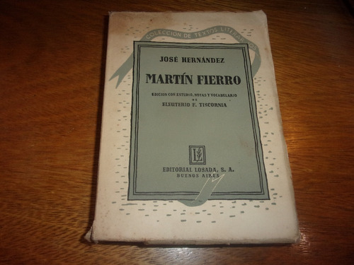 Libro- Martín Fierro- José Hernández- Num215