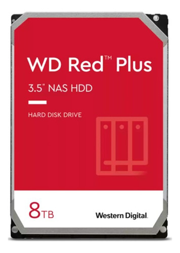Disco Duro 3.5  8tb Western Digital Red Plus Sata 5640 Rpm