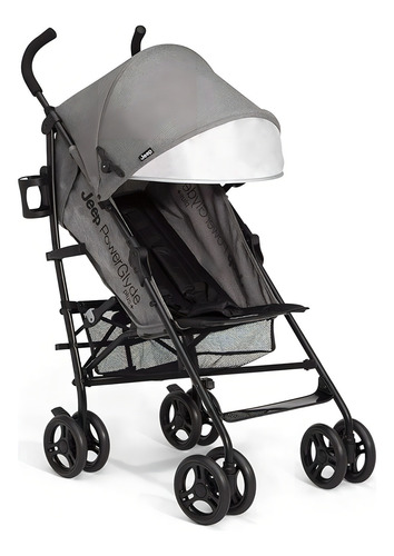 Jeep Powerglyde Plus Grey Coche Paseador Viajes Compacto