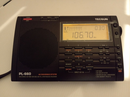 Imagem 8 de 8 de Rádio Tecsun Pl-660 Caixa Capa Antena Fonte Banda Aérea