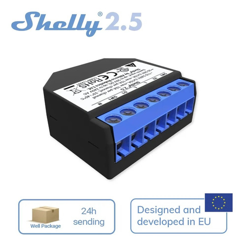 Shelly 2.5- Automaçao Veneziana Alexa Googlehome Homekit