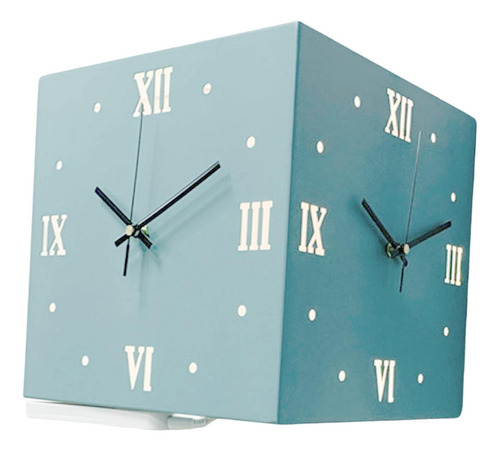 Reloj De Pared De Esquina De 10,2 Pulgadas, Reloj Azul