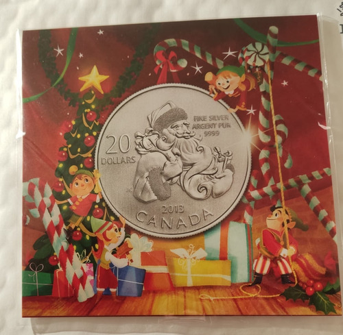 Imagen 2 de 3 de Moneda - Canadá - 20 Dólares Santa Claus - Plata .9999