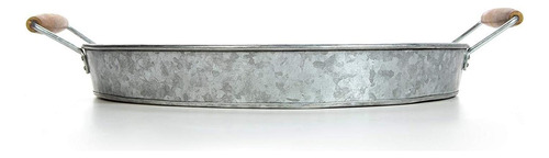Gathery Galvanized Round Tany Manyle Para Hogar, Oficina,