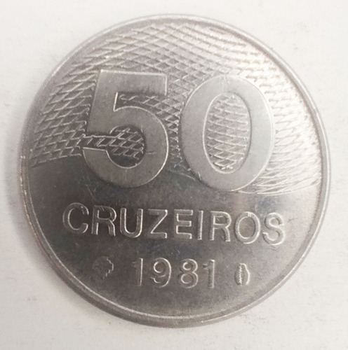 Moneda Brasil 50 Cruzeiros 1981