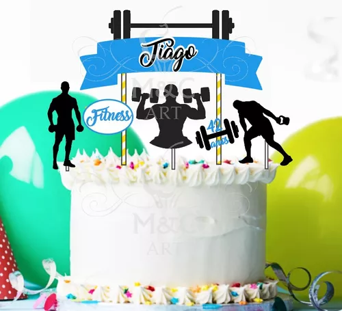 Topper para bolos crossfit personalizado