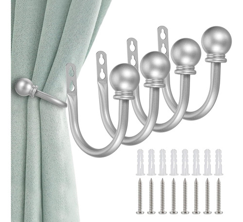 Conjunto De 4 Sujetadores Decorativos Para Cortinas Sumnacon