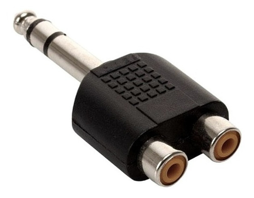 Adaptador Plug 6,5 Estéreo A  2 Rca Hembra