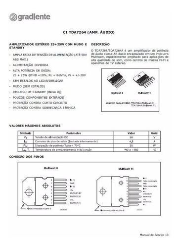 Manual De Serviço System Gradiente As-m410 - Formato Pdf