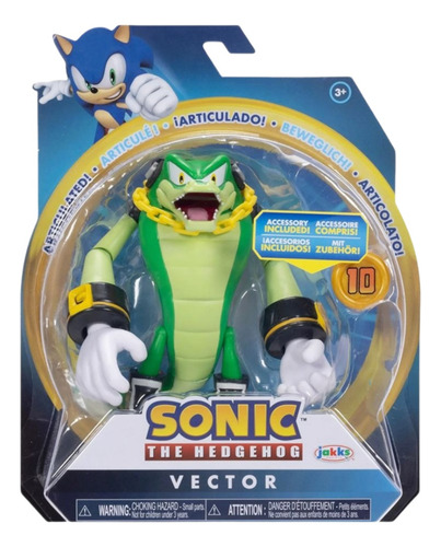 Figura Jakks Sonic The Hedgehog Vector Com Super Ring