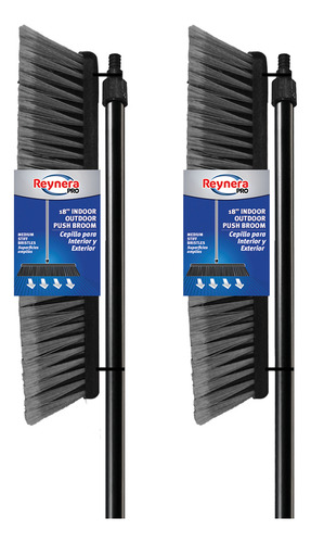 Combo De 2 Cepillos De Limpieza Exterior Extra Grande Industrial B2b - Reynera