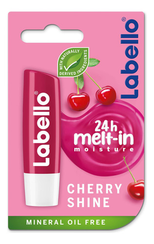 Labello Cherry Fruity Shine Lip Gloss Balm Spf 10