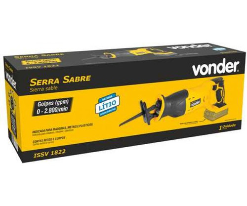 Serra Sabre Issv1822 Com Bateria 4ah E Carregador Vonder