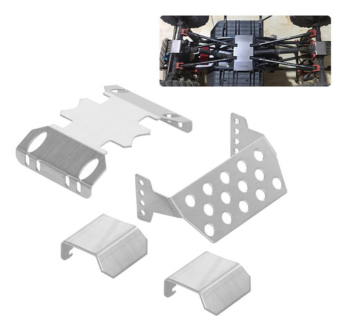 4 Unids/set Armor De Chasis Para 1:10 Axial Scx10 Ii 90046