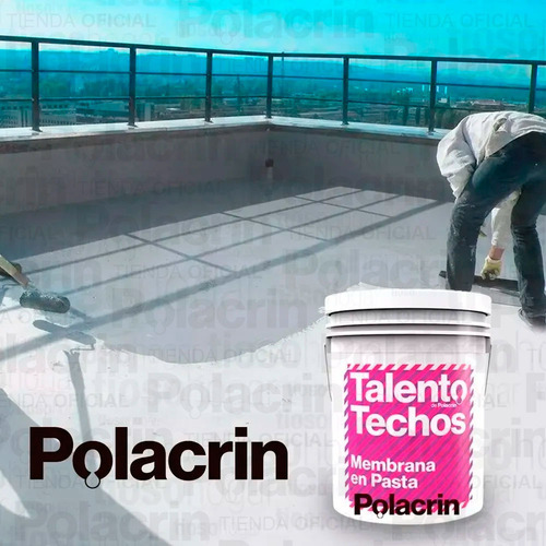 Imagen 6 de 10 de Membrana Impermeabilizante 1 Lt Techos Polacrin Rendidora