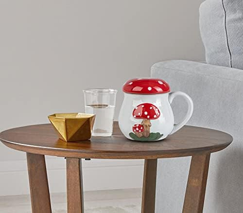 Caneca De Cogumelo Com Tampa, Copo De Café De Cogumelo Fofo