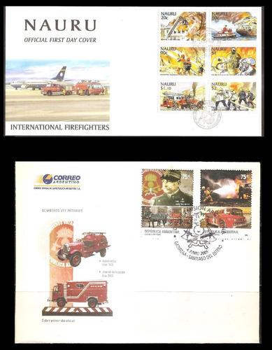Imagem 3 de 6 de # Mcn # Lote Temático 1999/18 - Bombeiros - X14 Fdc's Novos