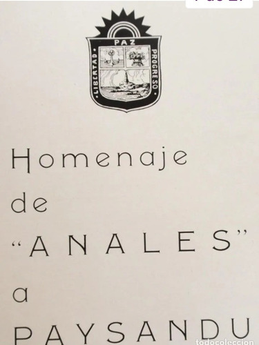 Revista Anales Homenaje A Paysandu Personas Comercios 1940
