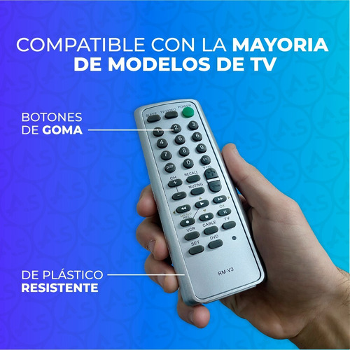 Imagen 3 de 10 de Control Remoto Universal Para Tv Television Lcd Led