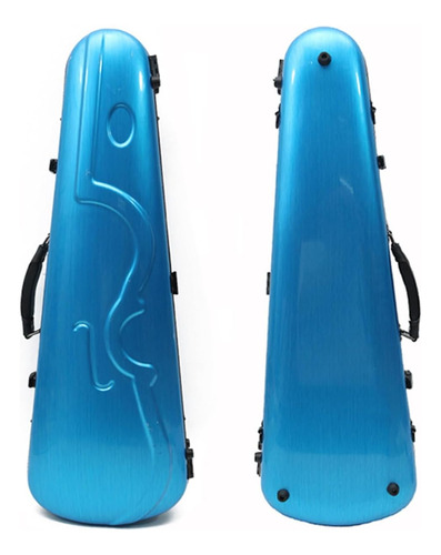 Estuche Para Violin 4/4 Carcasa Rigida Impermeable Azul