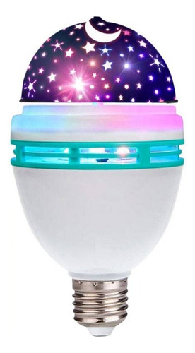 Ampolleta Led Rgb E27 Proyector De Color Mágico Giratorio