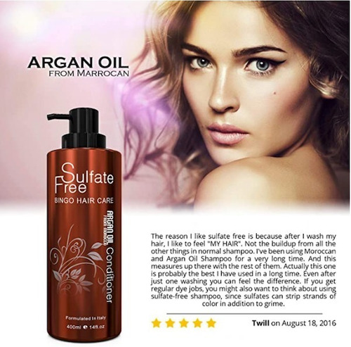 Argan Shampoo Y Acondicionador Moroccan Oil Libre Sulfato