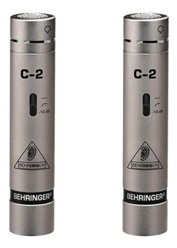 Micrófonos Behringer C-2 Condensador Cardioide Color Plata