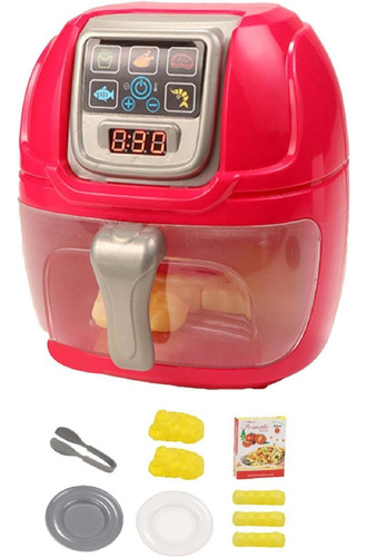 Juguete Cocinita Air Fryer Plastico Accesorios Niños 9 Pzs