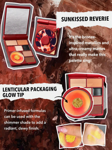 Sheglam Vinyl Pop Color Palette Rose Sonata Color de la sombra Sunkissed Reverie
