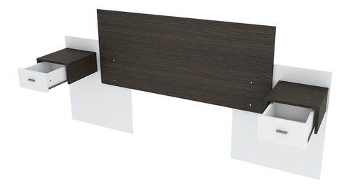 Respaldo de sommier Centro Estant RC6 de 2 plazas 228cm x 100cm wengue/blanco
