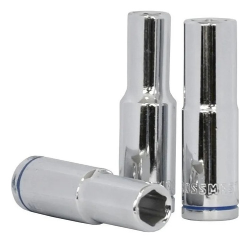 Tubo Bocallave Hexagonal Largo 12mm Encastre 1/4 Crossmaster