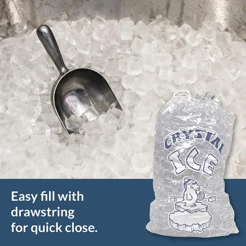 Pinnacle Mercantile, 20 Libras Bolsas De Hielo Con Cordón (2