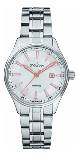 Reloj Grovana St. Andrews Lady 3194.1128 Clásico Zafiro Plateado Plateado Plateado