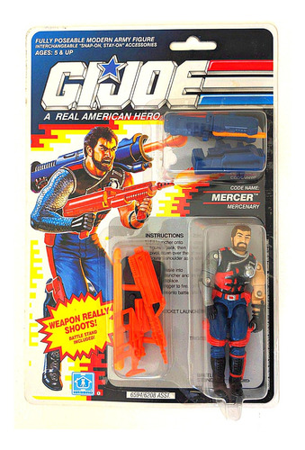 G.i. Joe Gi Joe Cobra Arah Vintage Mercer 1991 Carded