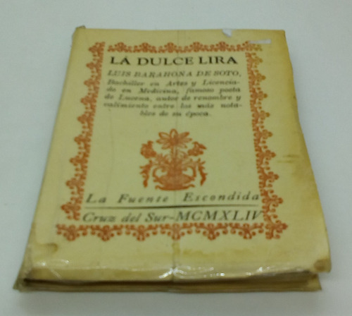 La Dulce Lira.                        Barahona De Soto, Luis