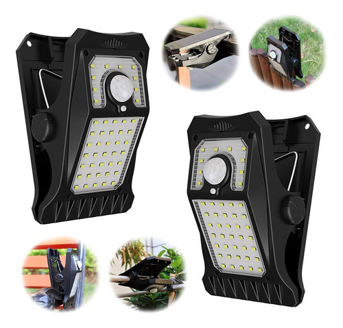 Acortar Solar Reflector Exterior Jardin Sensor Luz 2 Pzs