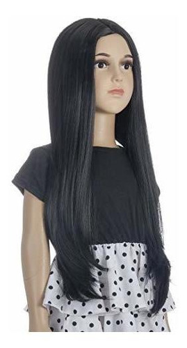 Morticia Long Straight Middle Parting Girls And Kids 327km