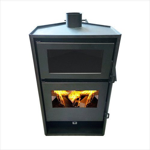 Calefactor A Leña Prity C/ Horno Fe-esquinero 13 Kw 130m2 -