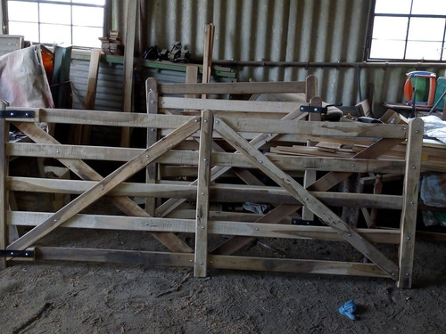Tranqueras Rural De Madera Dura (guayubira) De 3 Mts X 1.20