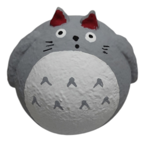 Daruma-totoro: Amuleto De Buena Suerte Y Protección 3 Cm