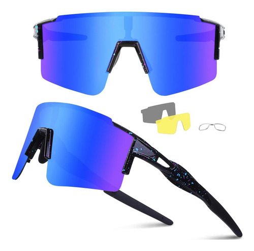 Gafas De Ciclismo Ukoly Con 3 Lentes Intercambiables