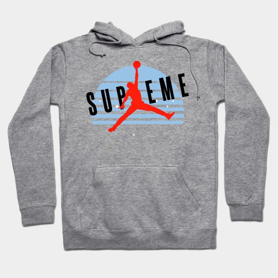 moletom supreme cinza